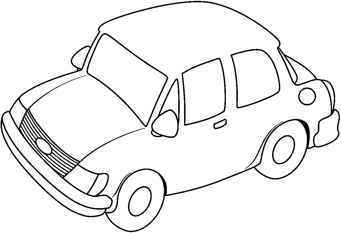 free car clipart black and white - photo #22