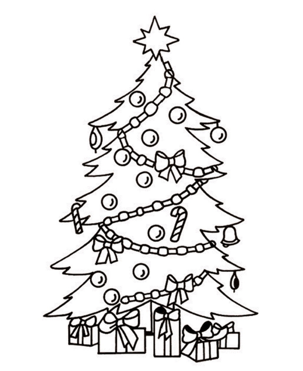 Christmas tree black and white christmas tree clip art