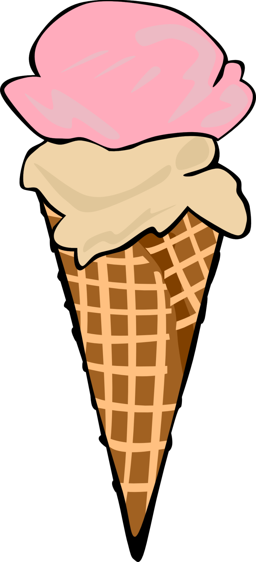Cream Cute Clipart Ice Cones Wikiclipart Cool Cone Images Gambar