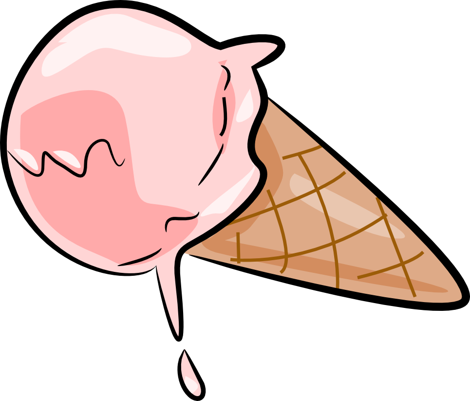 Melting ice cream cone clipart clipartfox - WikiClipArt