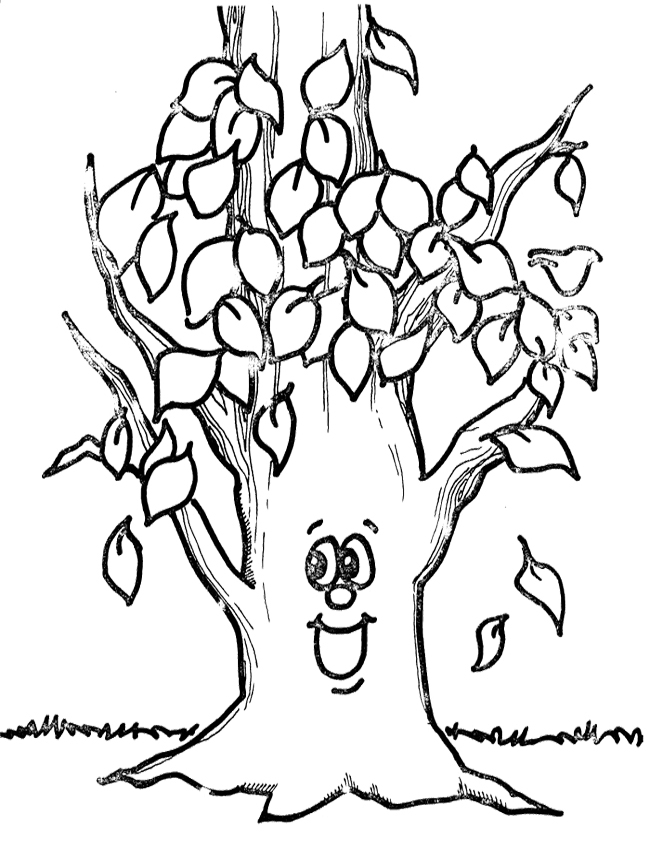 clipart tree black and white - photo #50