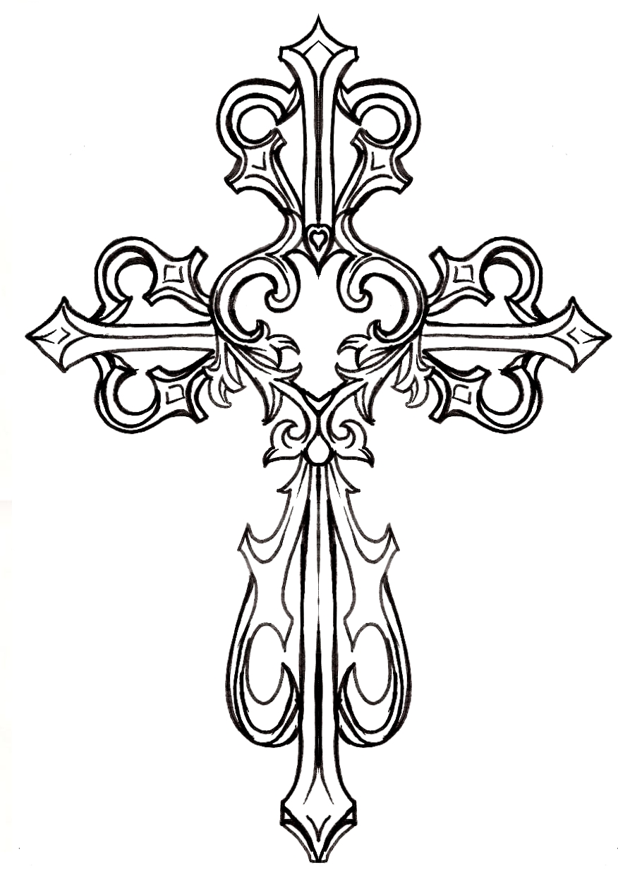 Fancy cross clipart 4 - WikiClipArt