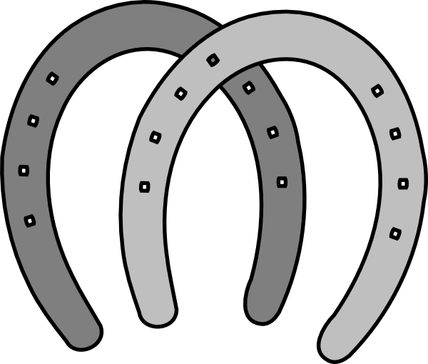 Horse shoe drawing of horse grooming pin horseshoe vector clip art