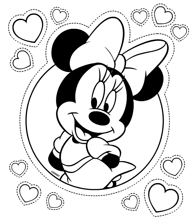minnie mouse clipart black and white - photo #32