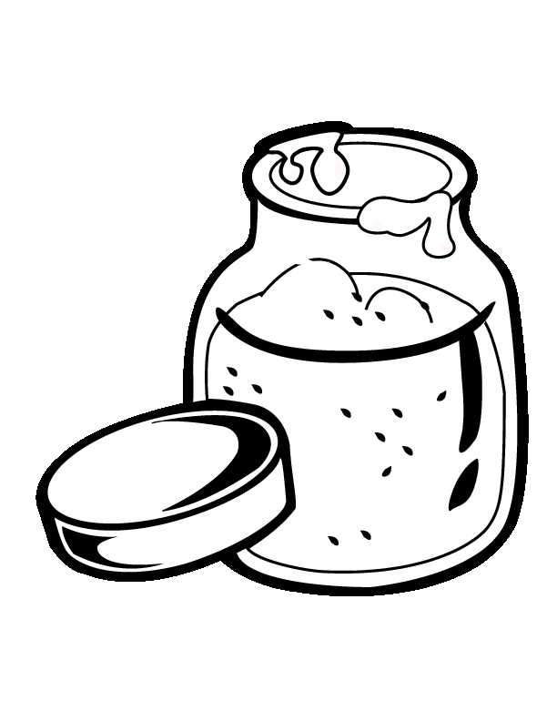 jar of jam coloring pages - photo #5