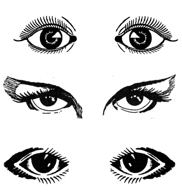 eyes clipart black and white - photo #43