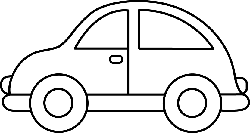 car clipart black and white - photo #2