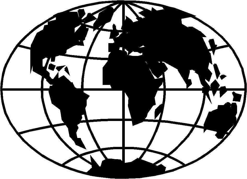 free world globe clipart black and white - photo #36