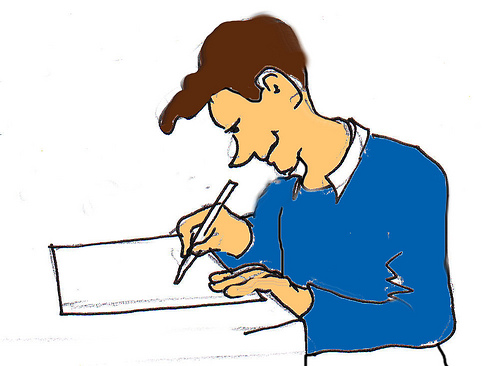 clipart girl writing - photo #50