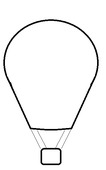 Hot air balloon black and white hot air balloon clip art black and