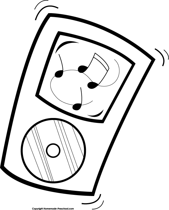 music clipart black and white - photo #42