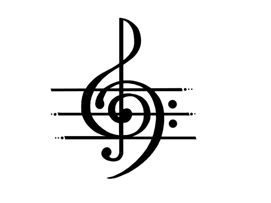 free black and white music clipart - photo #14