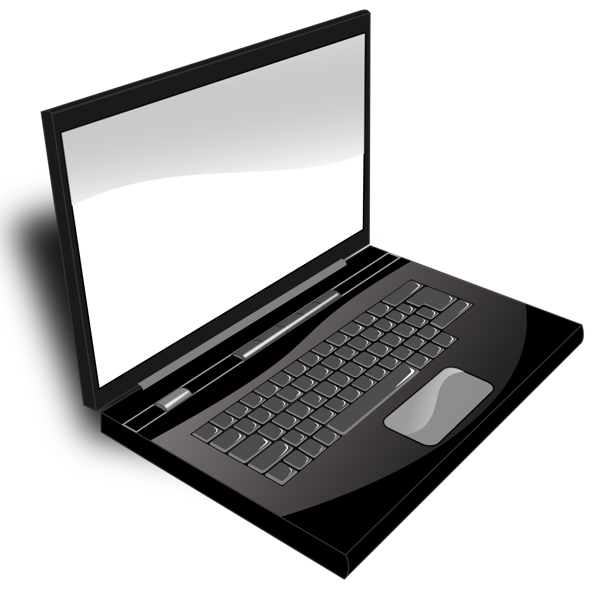 computer clipart black and white free - photo #40