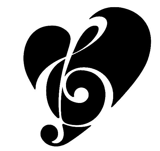 free black and white music clipart - photo #1
