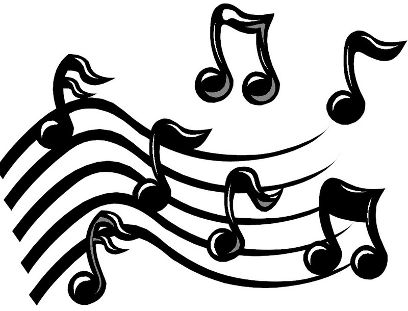 music clipart black and white - photo #8
