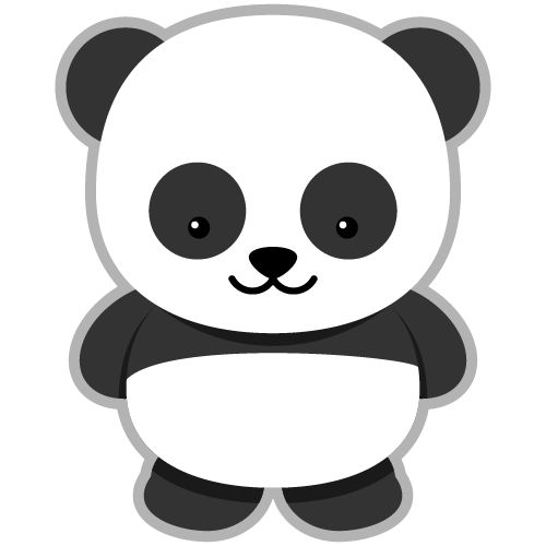 panda head clip art - photo #17