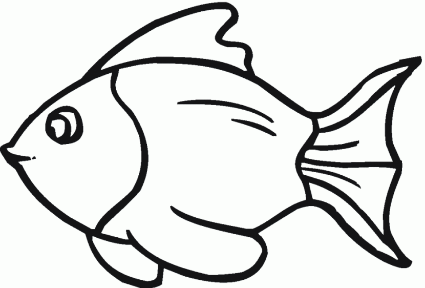 clipart fish black and white - photo #34