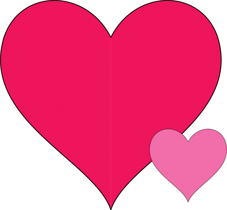 Clipart Double Hearts Doodle WikiClipArt