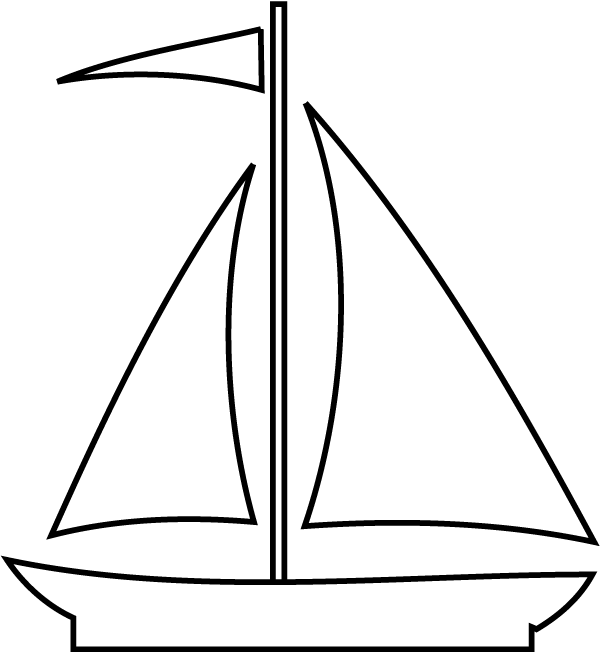 Sailboat black and white sailboat clipart image cartoon sailboat