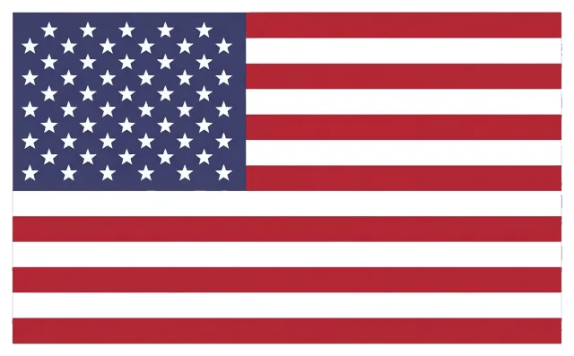 American flag with 50 stars and 13 stripes