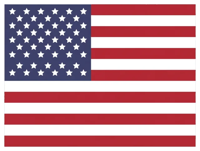 American flag with 50 stars and 13 stripes