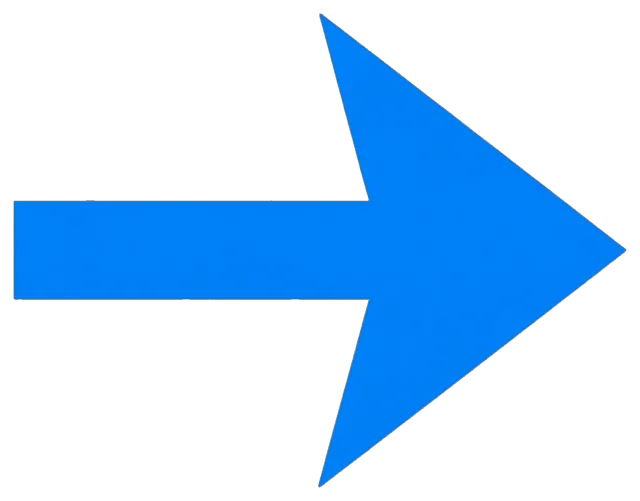 Centered blue arrow pointing right