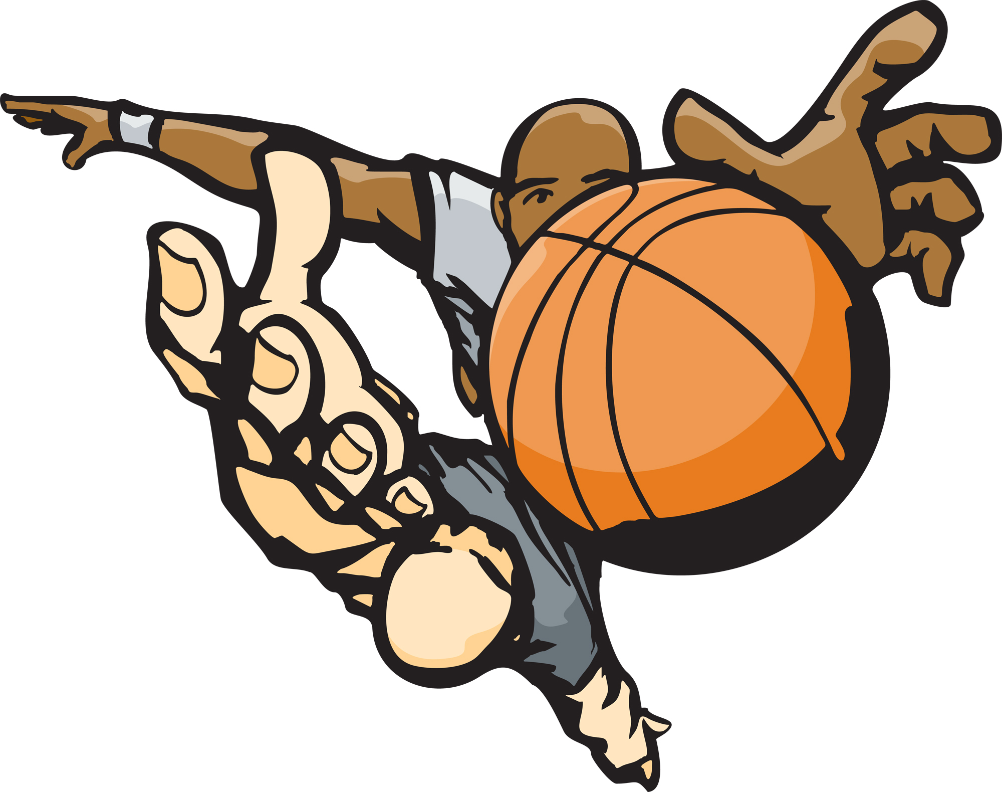 Basketball game clipart
