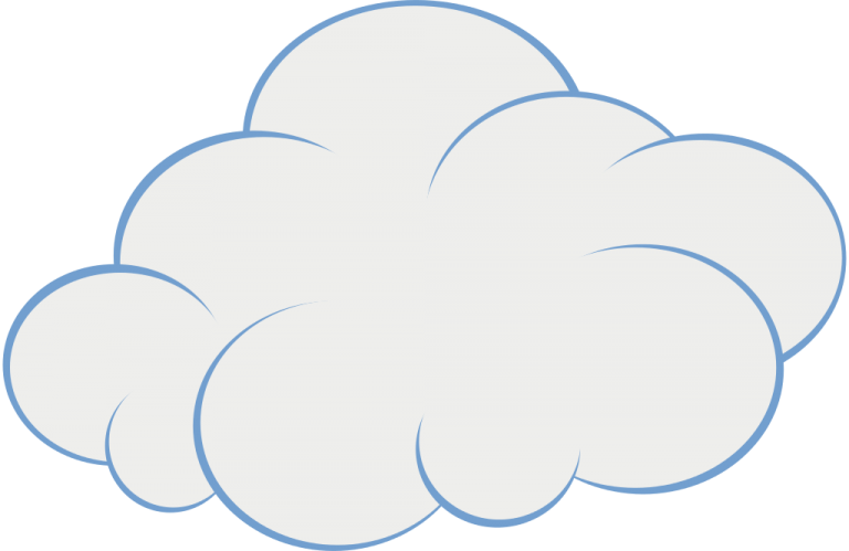 Blue cloud clipart image - WikiClipArt