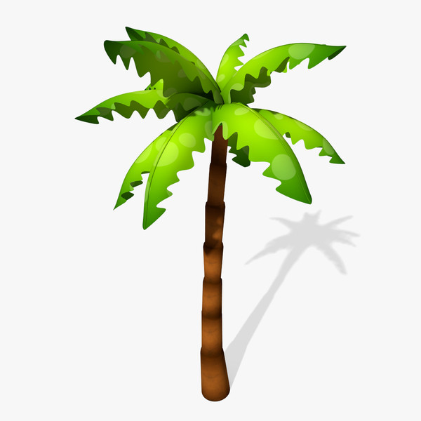 Cartoon palm trees clipart