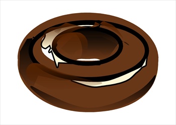 Chocolate donut clipart free
