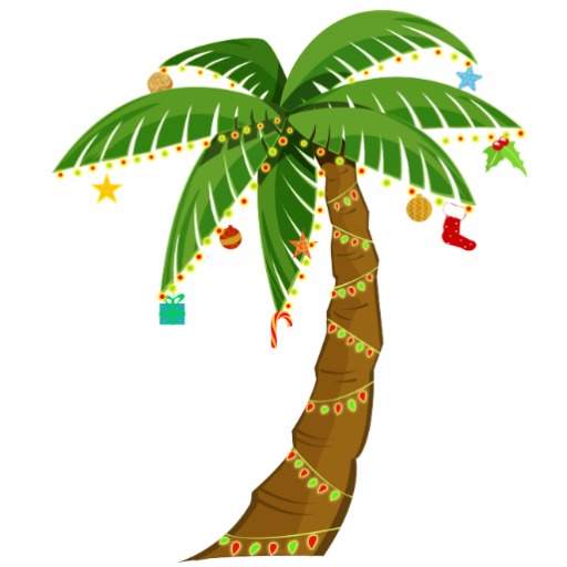 Clip art christmas palm tree clipart