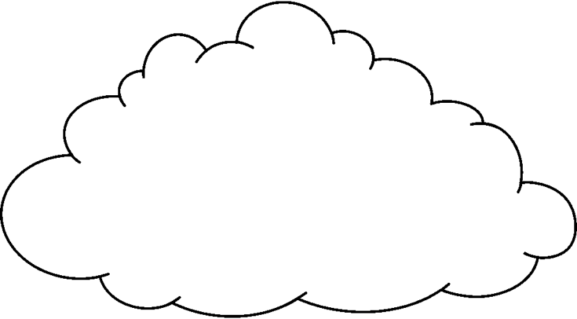 Cloud clip art black and white free clipart 2
