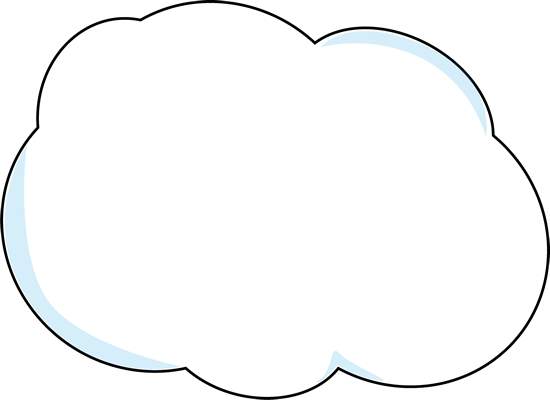 Cloud clip art fluffy