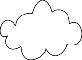 Cloud clip art outline clipart - WikiClipArt