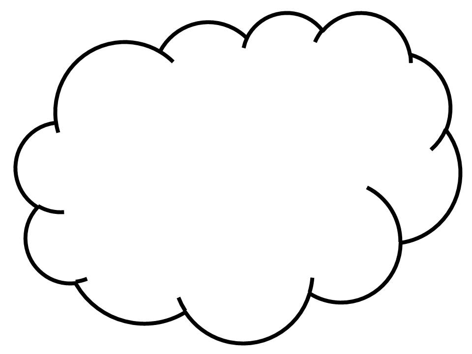 Cloud clipart outline