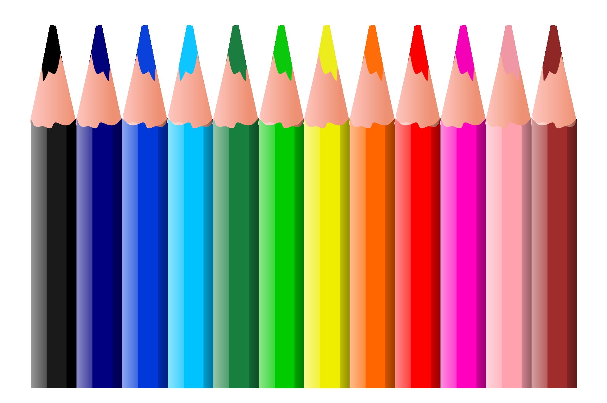 Crayon clip art for school image