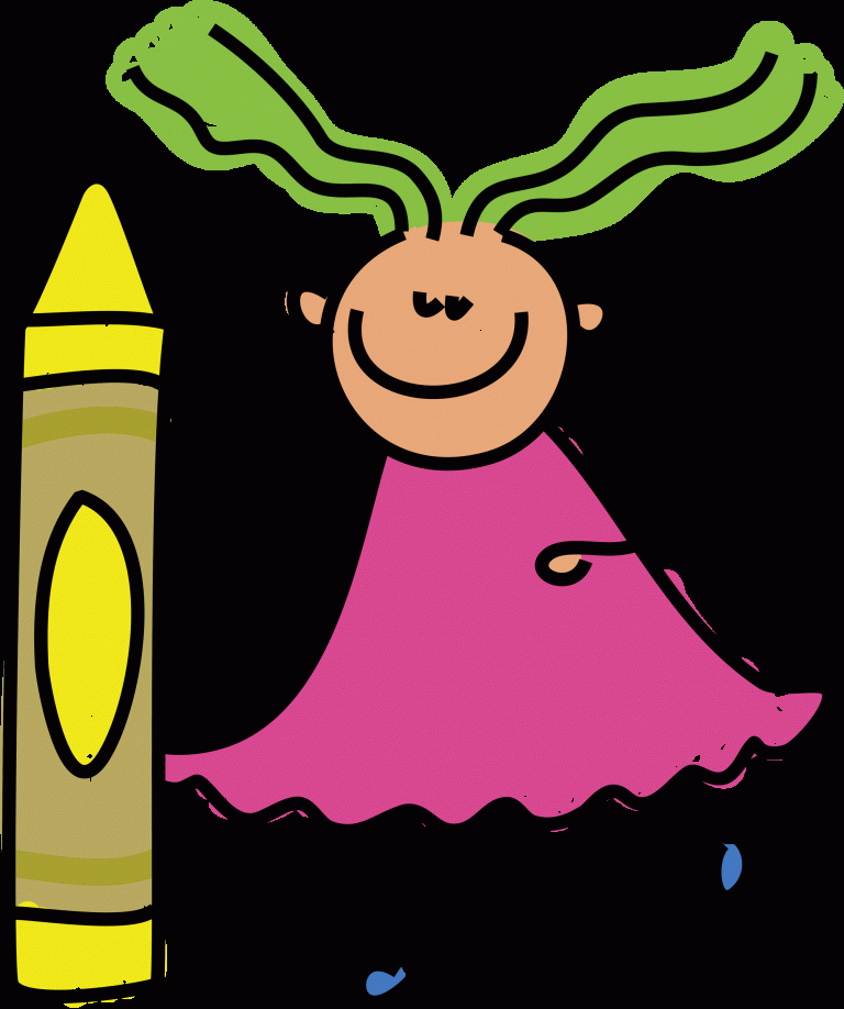 Crayon clipart for girl - WikiClipArt