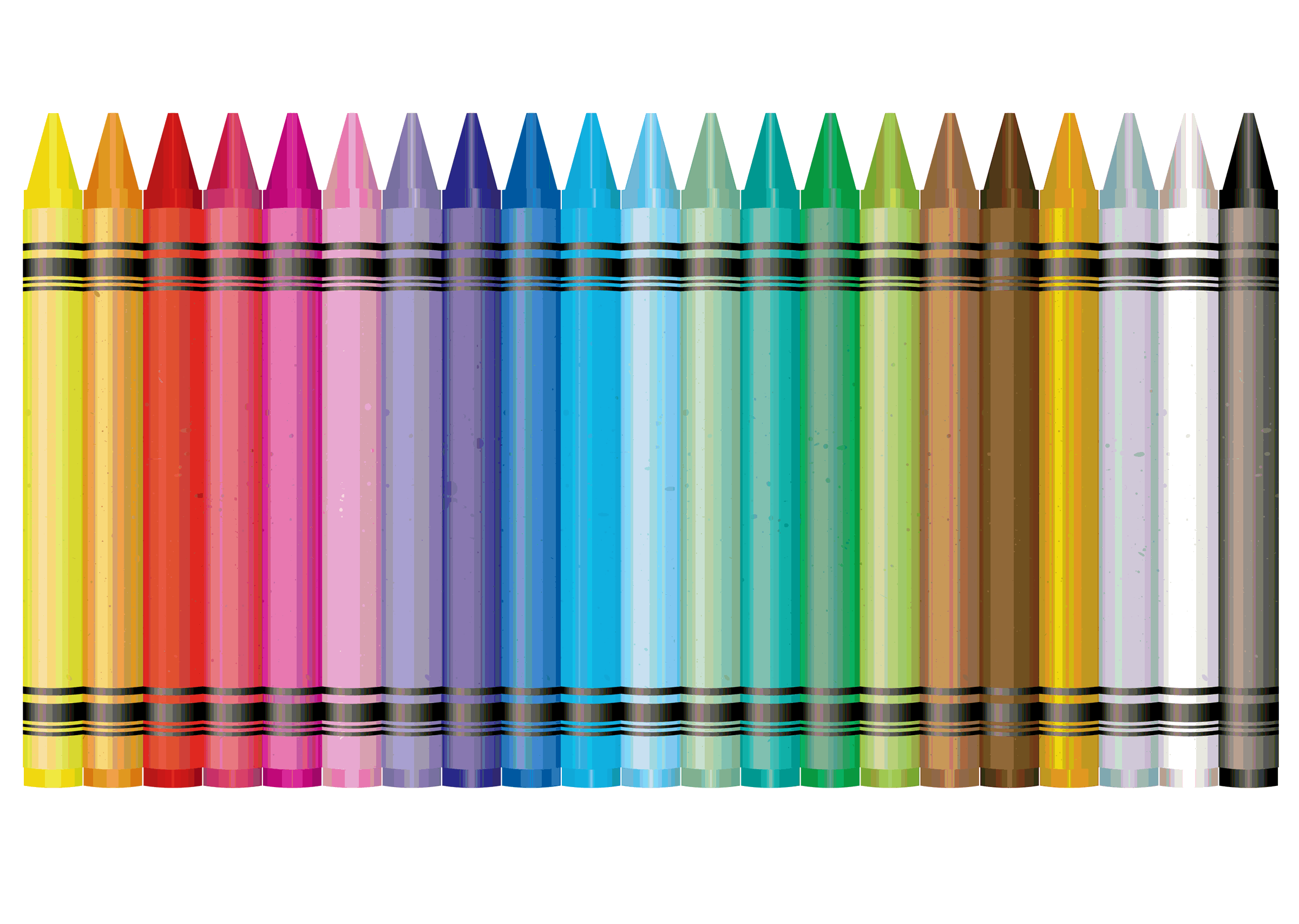 Crayon clipart full colors
