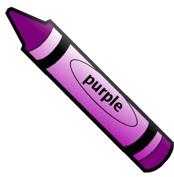 Crayon clipart purple image