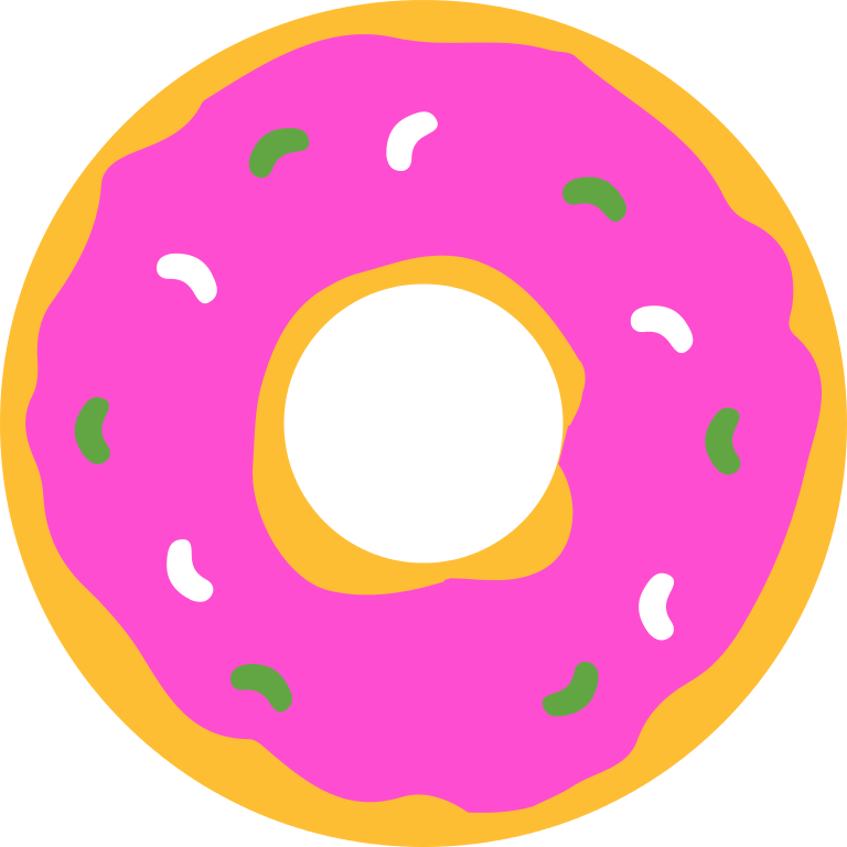 Donut clipart cartoon