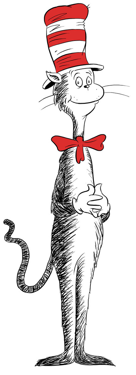 Dr seuss cat in the hat clipart
