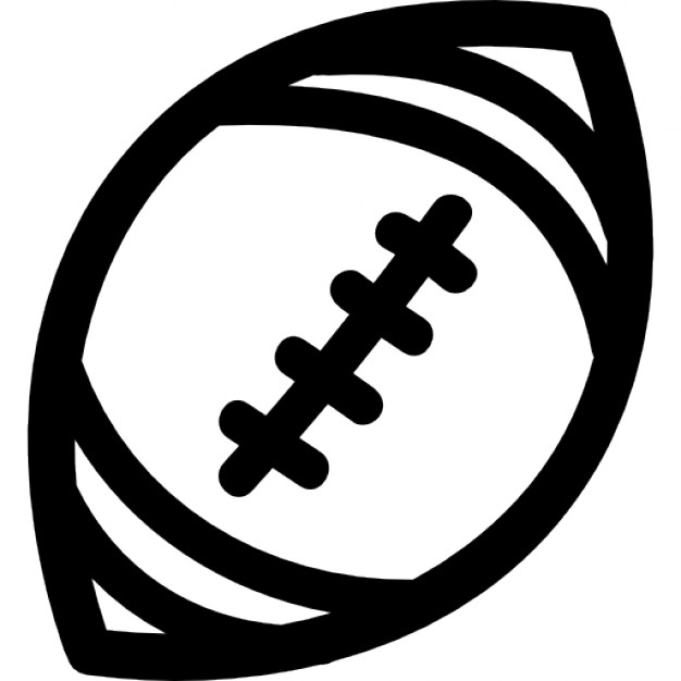 Football outline american football ball hand drawn outline icons free download