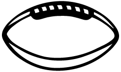 Football outline image free clipart images 4