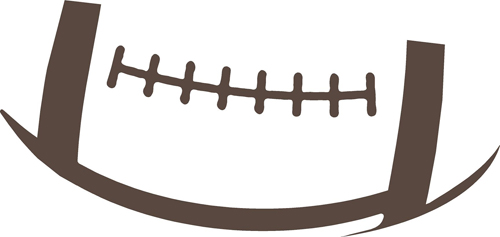 Football outline picture free