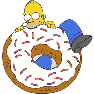 Funny donut clipart