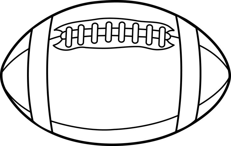 Image of football outline clipart helmet