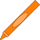 Orange crayon clipart free images - WikiClipArt