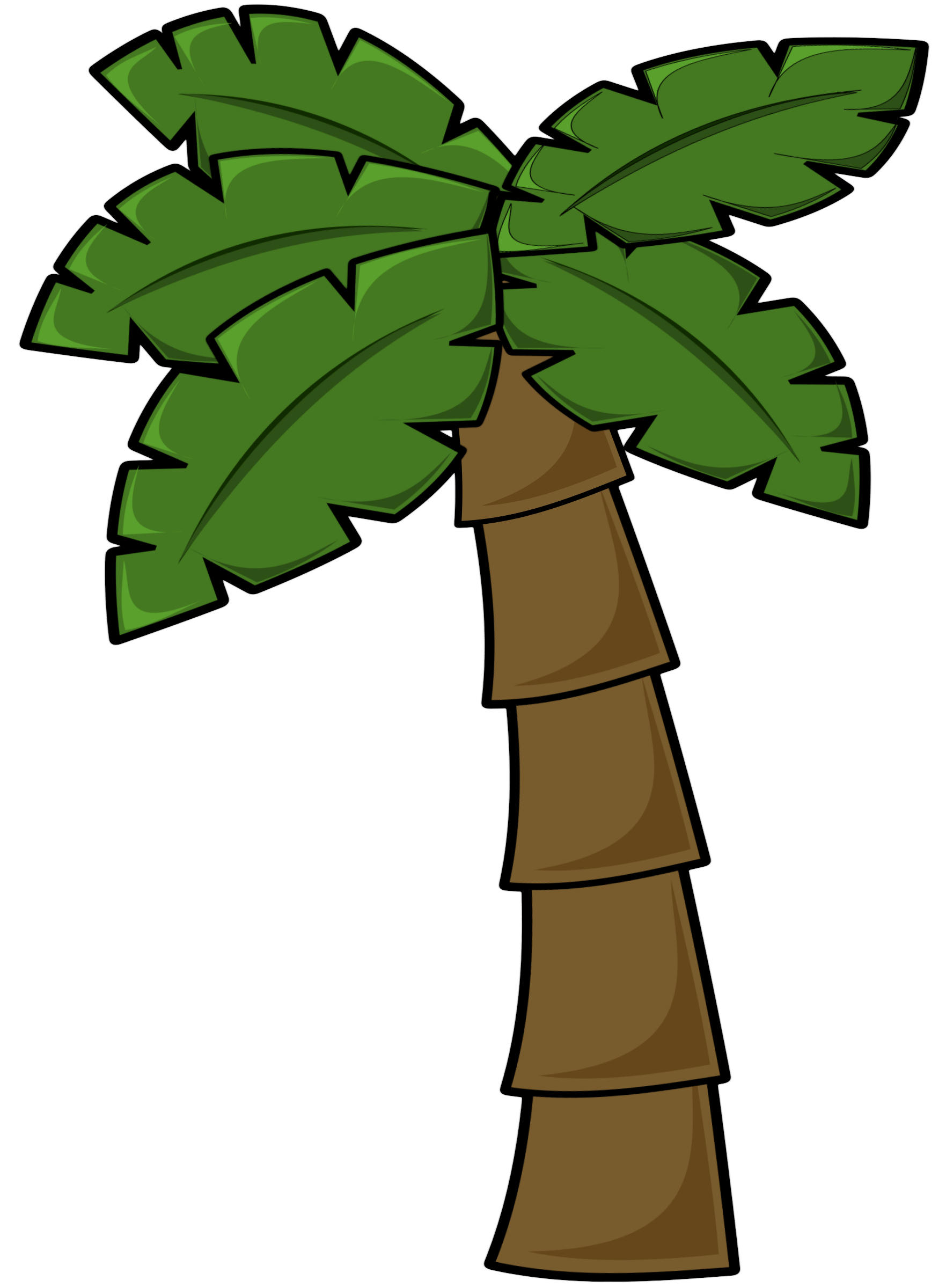 Palm tree art tropical palm tree clipart