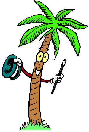 Palm tree clipart funny