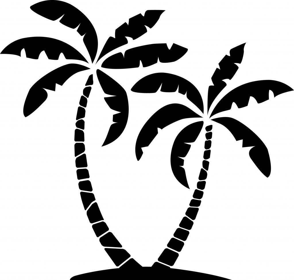 Palm tree clipart tropical palm trees